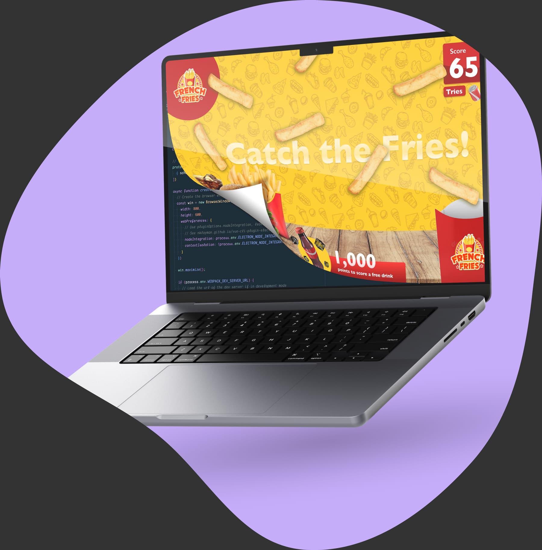 Image of a laptop with code on it.